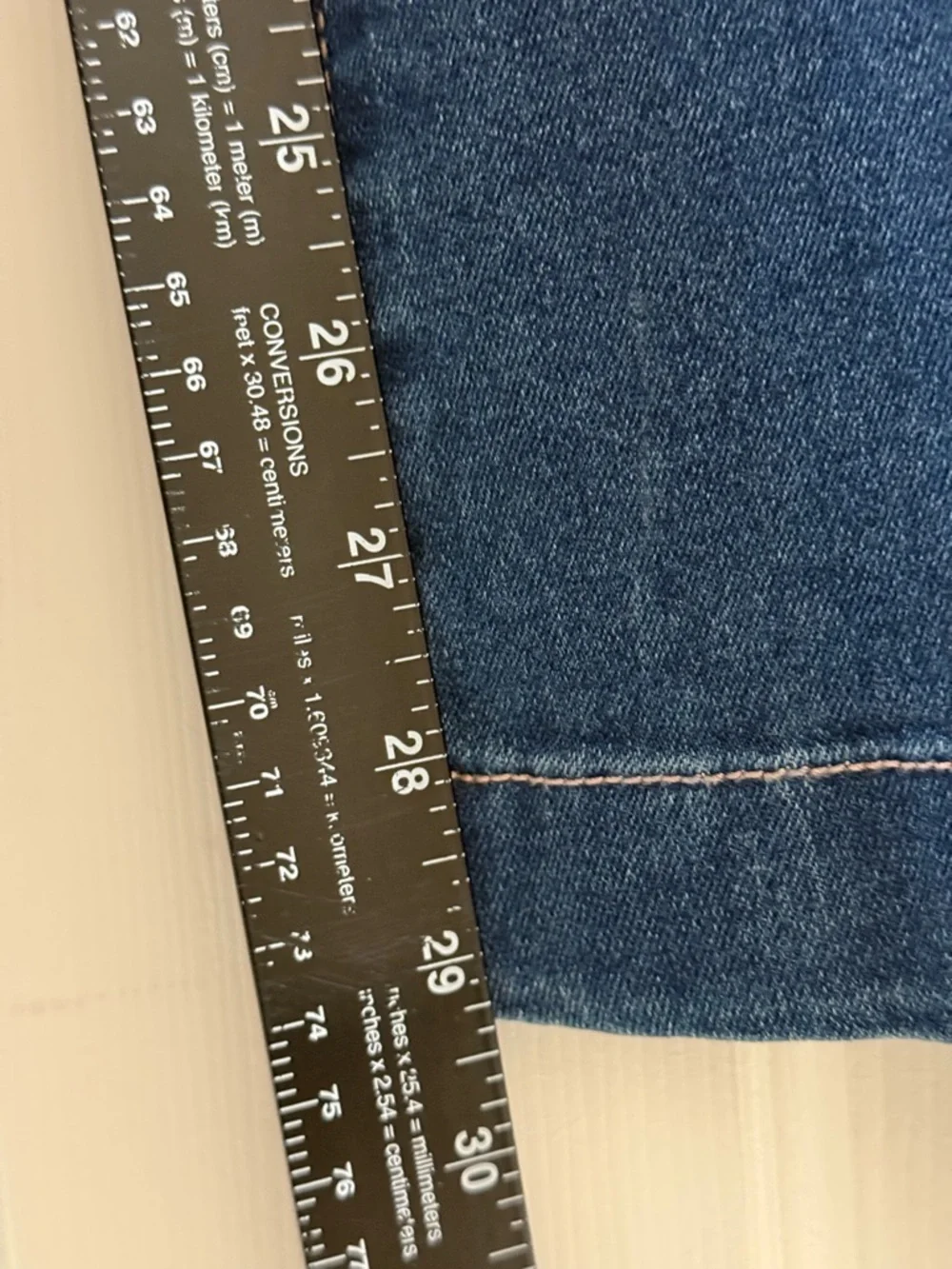 Nicole Miller Nomad Super High Rise Flare Jeans Size 12, Medium Wash NWT Stretch - Picture 9 of 10